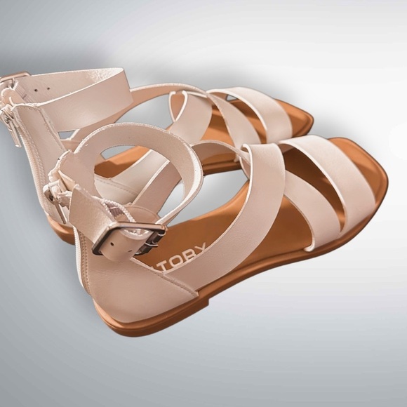 NEW Fitory Women’s Open Toe Gladiator Sandals White Size 7 - Picture 5 of 16